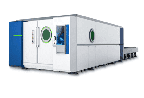 Станок лазерной резки в защитной кабине (закрытого типа)  со сменным столом  ULE 6026  20000W